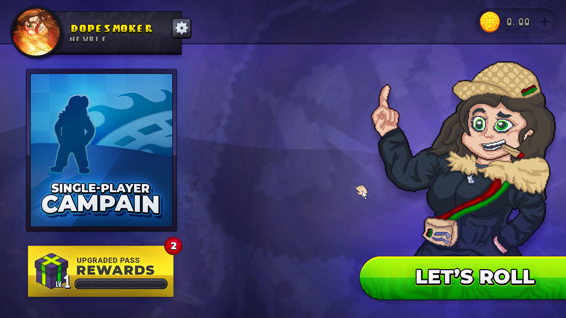 Hell's Mouth Main Menu